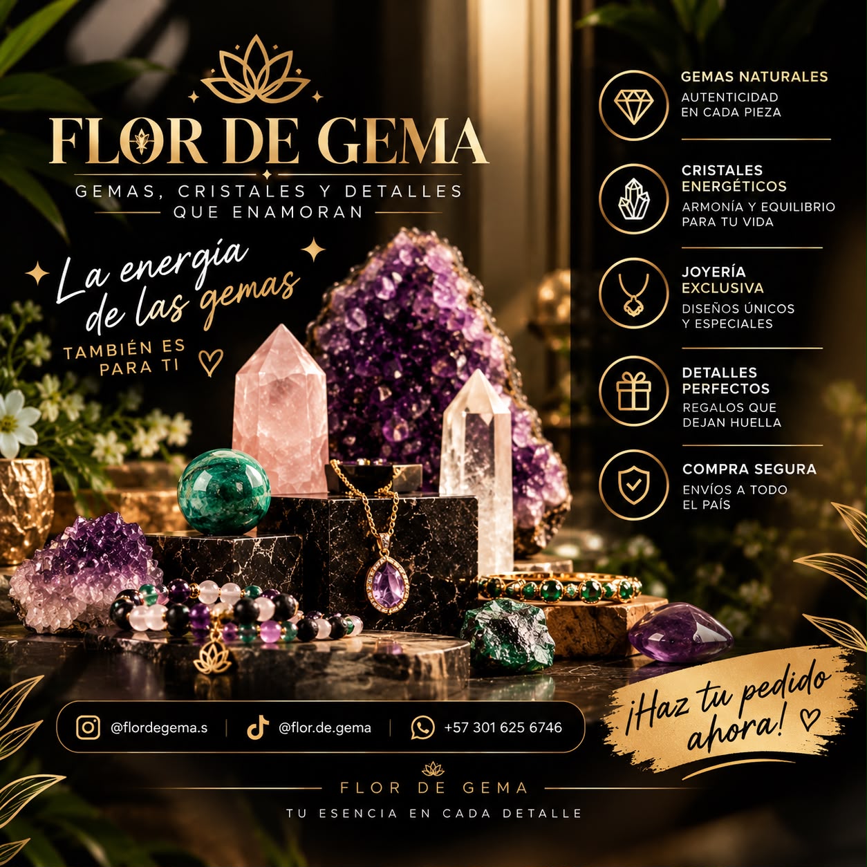 Flor De Gema - La energía de las gemas también es para ti. Compra segura, envíos a todo el país